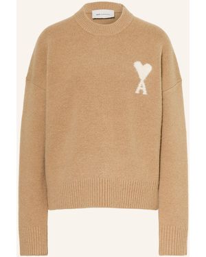 Ami Paris Pullover mit Alpaka - Natur