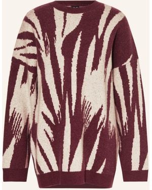 Karo Kauer Oversized-Pullover - Rot
