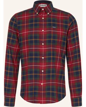 Barbour Hemd Tailored Fit - Rot