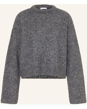 Mrs & HUGS Pullover mit Cashmere - Grau