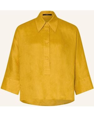 Windsor. Blusenshirt aus Leinen mit 3/4-Arm - Gelb