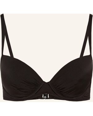 Mrs & HUGS Bügel-Bikini-Top - Schwarz