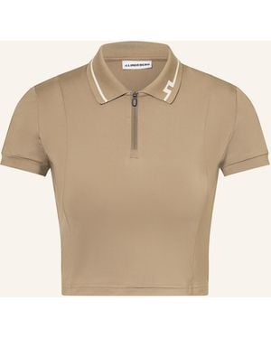 J.Lindeberg Cropped-Poloshirt - Natur