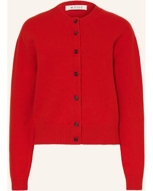Rohe Strickjacke - Rot
