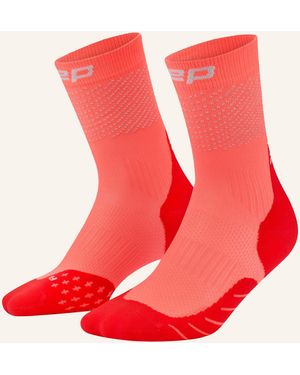 Cep Pro run reflective socks, mid cut, 3.0, women - Rot