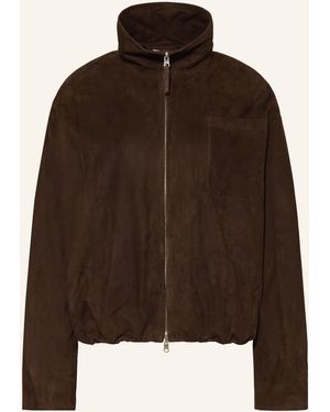 UTZON Lederjacke JULIE - Braun