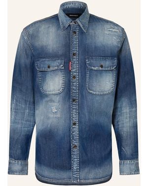 DSquared² Jeanshemd Comfort Fit - Blau