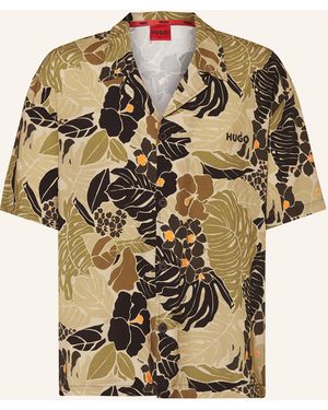 HUGO Resorthemd Relaxed Fit - Natur