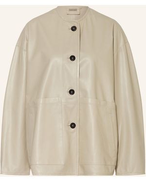 UTZON Lederjacke JACKE JIA - Natur