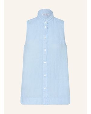 ROSSO35 Blusentop aus Leinen - Blau