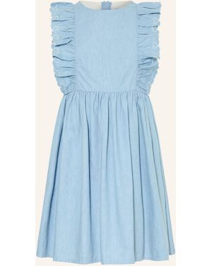 Petit Bateau Kleid mit Rüschen - Blau