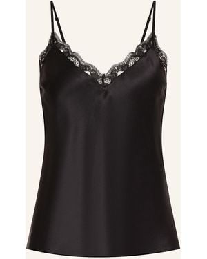 Simone Perele Schlaftop LOVE ME aus Seide - Schwarz