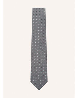 Hackett Krawatte OXFORD DOT - Weiß