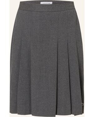Lacoste Faltenrock aus Flanell - Grau