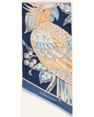 Ferragamo Seidenschal - Blau