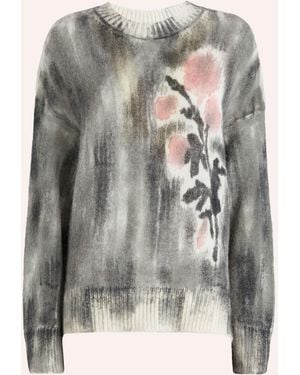 High Pullover NEUTRON mit Mohair und Alpaka - Grau