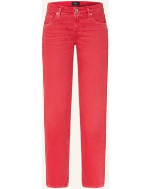 7 For All Mankind Straight Jeans LOW CIGARETTE - Rot