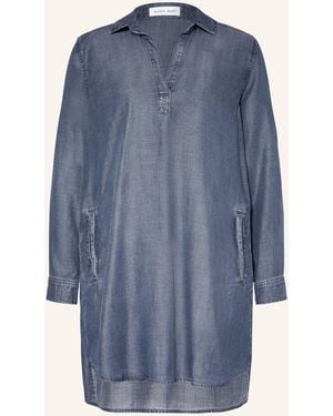 Bella Dahl Hemdblusenkleid in Jeansoptik - Blau