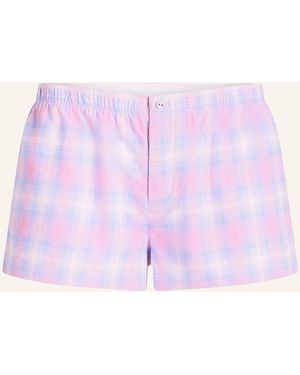 Skims Schlafshorts FLANNEL aus Flanell - Lila