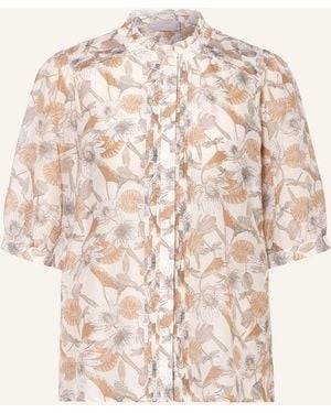 Hemisphere Bluse mit Seide - Natur