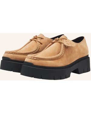 HUGO Flacher Schuh KRIS_DERBY_SD - Natur