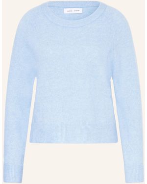 Samsøe & Samsøe Pullover NOR O-N SHORT mit Alpaka - Blau