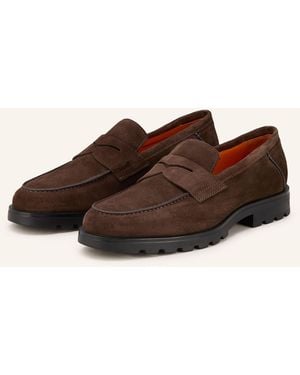 Santoni Penny-Loafer ROCK - Braun
