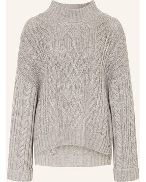 Marc Cain Oversized-Pullover mit Cashmere - Grau