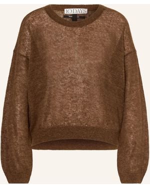 10Days Pullover mit Alpaka - Braun