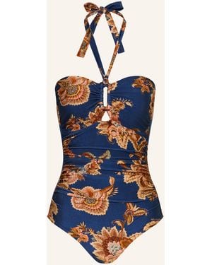 Zimmermann Neckholder-Badeanzug ASTER - Blau