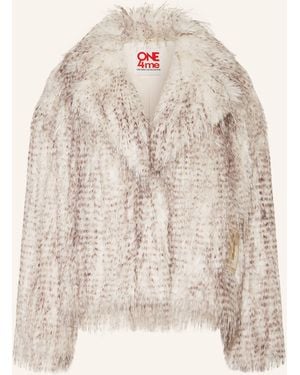 Grace Kunstpelz-Jacke - Natur