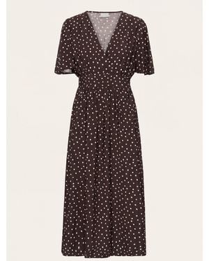 Kaffe Midikleid KANADIRA - Braun