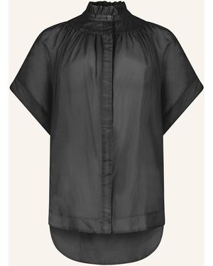 Helene Galwas Bluse aus Baumwoll-Seiden Mischung IDIS - Schwarz