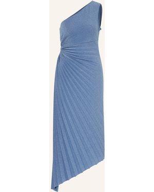 VM VERA MONT Cocktailkleid mit Glitzergarn und Cut-out - Blau