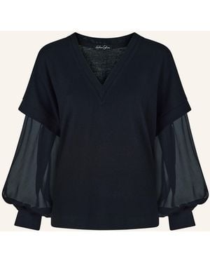 Helene Galwas V-Ausschnitt Pullover LEANDRA - Blau