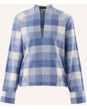Van Laack Bluse Modern Fit - Blau