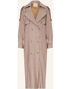 Anfiny Trenchcoat EVITA mit Leinen - Natur