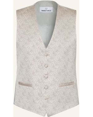 Wilvorst Anzugweste Extra Slim Fit - Weiß