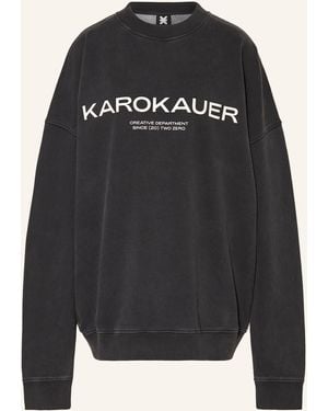 Karo Kauer Oversized-Sweatshirt - Schwarz