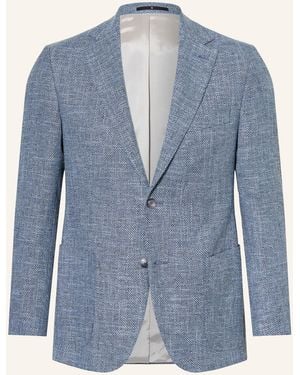 EDUARD DRESSLER Tweed-Sakko Regular Fit - Blau