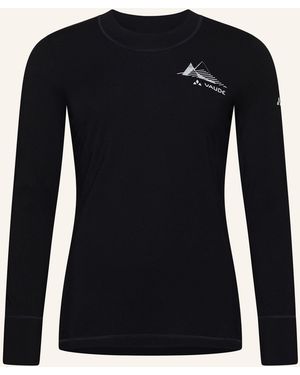 Vaude Funktionsshirt W MONVISO WOOL LS T-SHIRT - Schwarz