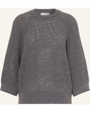Peserico Pullover mit Pailletten - Grau