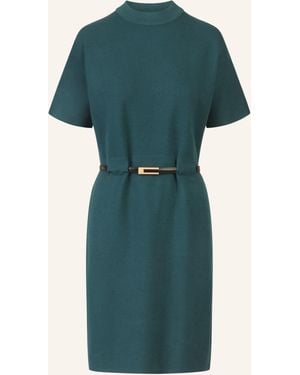 Apart Strickkleid mit Gürtel - Grün