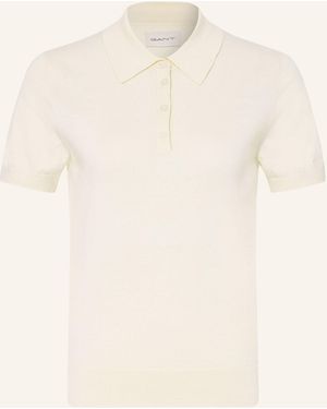 GANT Strick-Poloshirt - Natur