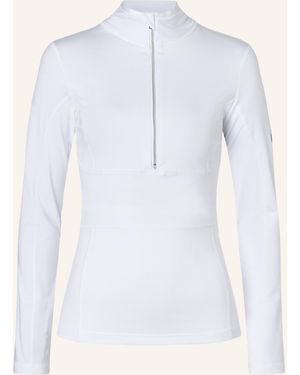 Jet Set Langarm Zip Hemd GINGER - Weiß