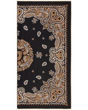 Ferragamo Seidentuch - Schwarz