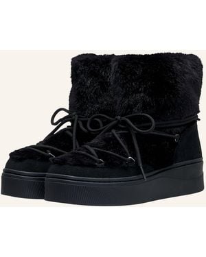 HUGO Boots LYZZPLT_BOOT_FUR - Schwarz