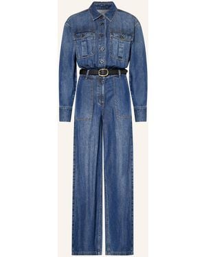 Self-Portrait Jeans-Jumpsuit - Blau