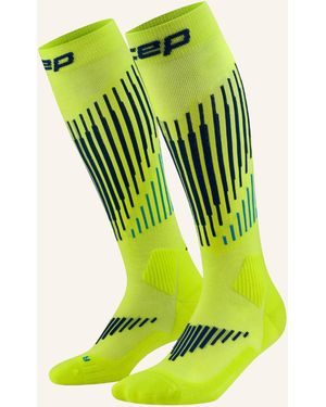 Cep Laufsocken KNEE HIGH TOURING SKIING mit Kompression - Grün