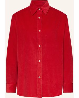 Rossana Diva Hemdbluse aus Cord - Rot